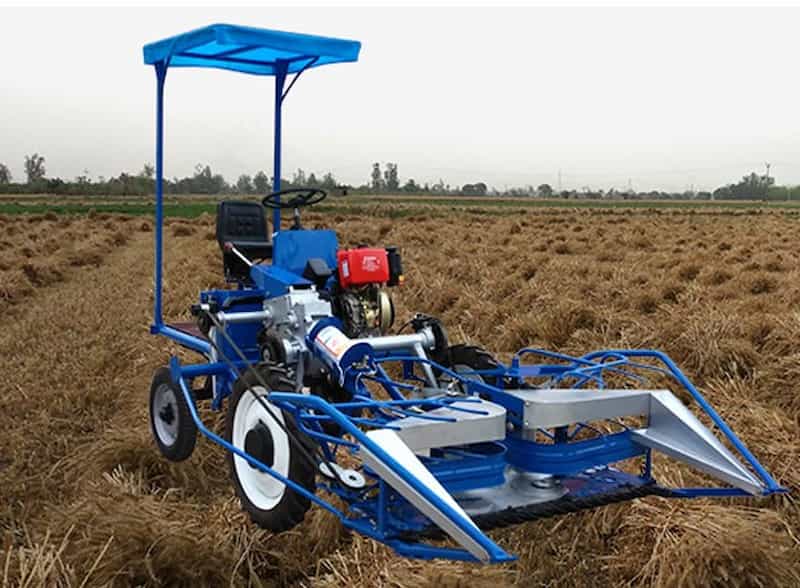 تصویر 3 از دروگر گندم دو چرخ سبک و کارآمد برای زمین های کوچک